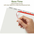 Avery Index Maker Index Divider, White, 5 / Pack, AVE11581