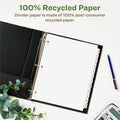 Avery Eco-friendly Index Makers Dividers, White, 5 / Pack, AVE11582