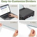 Avery Eco-friendly Index Makers Dividers, White, 5 / Pack, AVE11582