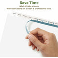 Avery Eco-friendly Index Makers Dividers, White, 5 / Pack, AVE11582