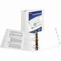 Avery TouchGuard View 3 Ring Binder, White, 8 1/2" Width x 11" Length, AVE17145