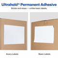 Avery Shipping Labels with Receipt, 5-1/16" x 7-5/8", 50 Labels (5127), White, 50 / Pack, AVE5127