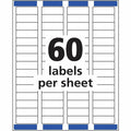 Avery Easy Peel Return Address Labels, 2/3"x1-3/4" 6,000 Labels (5155), White, 6000 / Box, AVE5155