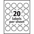 Avery Glossy Permanent Multipurpose Round Labels, Crystal Clear, 500 / Pack, AVE6582