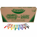 Crayola 8-Color Combo Large Crayon/Washable Marker Classpack, 1 Box, CYO523348