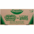 Crayola 8-Color Combo Large Crayon/Washable Marker Classpack, 1 Box, CYO52-3348