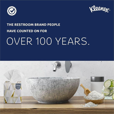 Kimberly-Clark Kleenex Professional Naturals Facial Tissue Cube for Business, White, 90 / Box, KCC21272