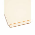 Smead Straight Tab Cut Letter Recycled Fastener Folder, Manila, 8 1/2" Width x 11" Length, 50 / Box, SMD34101