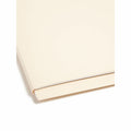 Smead Straight Tab Cut Letter Recycled Fastener Folder, Manila, 8 1/2" Width x 11" Length, 50 / Box, SMD34101
