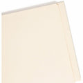 Smead Straight Tab Cut Letter Recycled Fastener Folder, Manila, 8 1/2" Width x 11" Length, 50 / Box, SMD34101