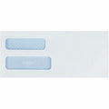 Quality Park No. 10 Double Window Security Tint Envelopes, White, 500 / Box, QUA24550