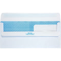 Quality Park No. 10 Double Window Security Tint Business Envelopes with Self-Seal Closure, White, 500 / Box, QUA24559