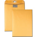 Quality Park 9 x 12 Postage Saving ClearClasp Envelopes with Reusable Redi-Tac Closure, Kraft, 100 / Box, QUA43568