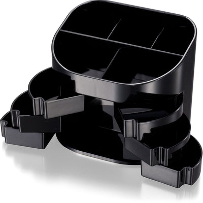 Officemate 2200 Series Double Supply Organizer with 11 Compartments, Black, OIC22822