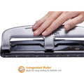 Amax Bostitch EZ Squeeze 12 Three-Hole Punch, Silver, ACI2101