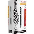 Zebra Pen Zebra Sarasa Dry X20 Retractable Gel Pen, 24 / Pack, ZEB14680