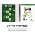 Samsill Earth's Choice Plant-based Durable View Binder, White, 8 1/2" Width x 11" Length, SAM16937