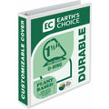 Samsill Earth's Choice Plant-based Durable View Binder, White, 8 1/2" Width x 11" Length, SAM16957