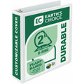 Samsill Earth's Choice Plant-based Durable View Binder, White, 8 1/2" Width x 11" Length, SAM16967