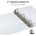 Samsill Earth's Choice Plant-based Durable View Binder, White, 8 1/2" Width x 11" Length, SAM16967
