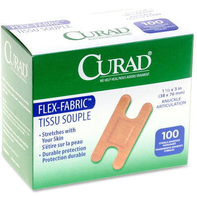 Medline Woven Adhesive Bandages, Tan, 100 / Box, MIINON25510