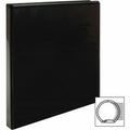Business Source Round-ring View Binder, Black, 8 1/2" Width x 11" Length, BSN09950
