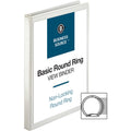 Business Source Round-ring View Binder, White, 8 1/2" Width x 11" Length, BSN09951