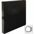 Business Source Round-ring View Binder, Black, 8 1/2" Width x 11" Length, BSN09952