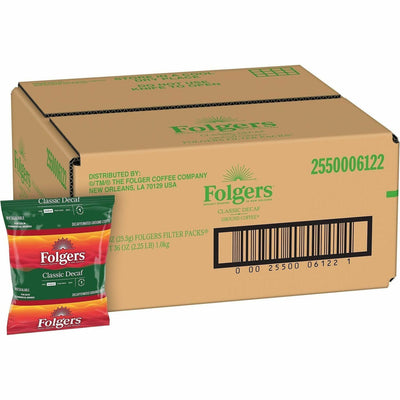 J.M. Smucker Folgers Filter Pack Classic Decaf Coffee, 40 / Carton, FOL06122