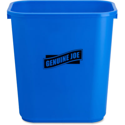 Genuine Joe 28-1/2 Quart Recycle Wastebasket, White, 7.13 gal, GJO57257