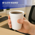 Genuine Joe 10 oz Hot/Cold Foam Cups, White, 40 / Carton, GJO58551