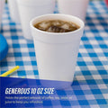 Genuine Joe 10 oz Hot/Cold Foam Cups, White, 40 / Carton, GJO58551
