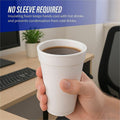 Genuine Joe 16 oz Hot/Cold Foam Cups, White, 20 / Carton, GJO58554