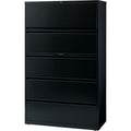Lorell Fortress Series Lateral File w/Roll-out Posting Shelf, Black, LLR60550
