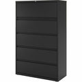 Lorell Fortress Series Lateral File w/Roll-out Posting Shelf, Black, LLR60550