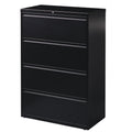 Lorell Fortress Series Lateral File, Black, LLR60553