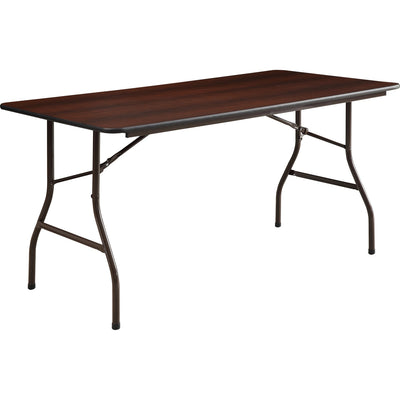 Lorell Economy Folding Table, Brown, LLR65755