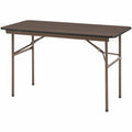 Lorell Economy Folding Table, Brown, LLR65759