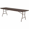 Lorell Economy Folding Table, Brown, LLR65761
