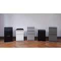 Lorell 22" File/File Mobile File Cabinet with Recessed Pull, Black, LLR67733