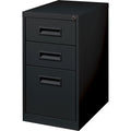 Lorell 22" Box/Box/File Mobile File Cabinet with Recessed Pull, Black, LLR67737