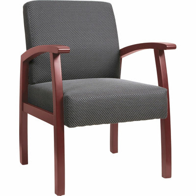 Lorell Thickly Padded Guest Chair, Charcoal, LLR68551