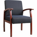 Lorell Thickly Padded Guest Chair, Midnight Blue, LLR68553