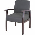 Lorell Thickly Padded Guest Chair, Charcoal, LLR68555