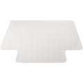 Lorell Plush-pile Wide-Lip Chairmat, Clear, LLR69166