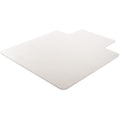 Lorell Plush-pile Wide-Lip Chairmat, Clear, LLR69166