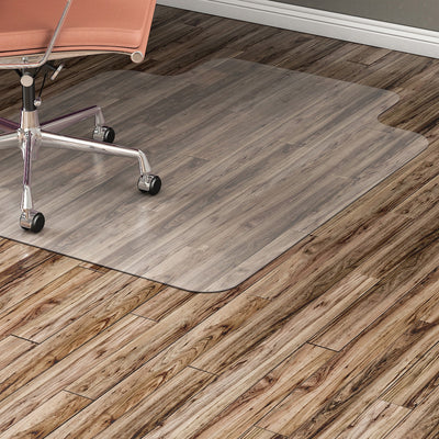 Lorell Wide Lip Chairmat, Clear, LLR69168