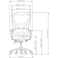 Lorell Elevate Mesh Mid-Back Office Chair, LLR85036
