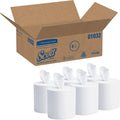 Kimberly-Clark Scott Essential Roll Center Pull Towels with Fast-Drying Absorbency Pockets, White, 1 Carton, KCC01032