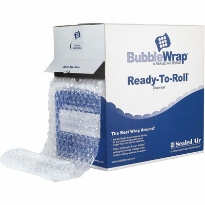 Sealed Air Bubble Wrap Ready-to-Roll Dispenser, Clear, 1 Carton, SEL90065
